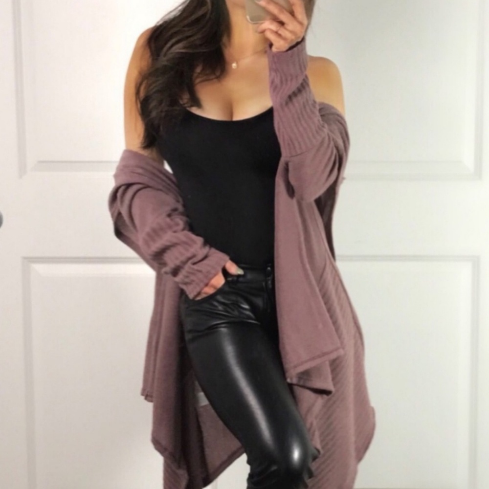 Purple cardi